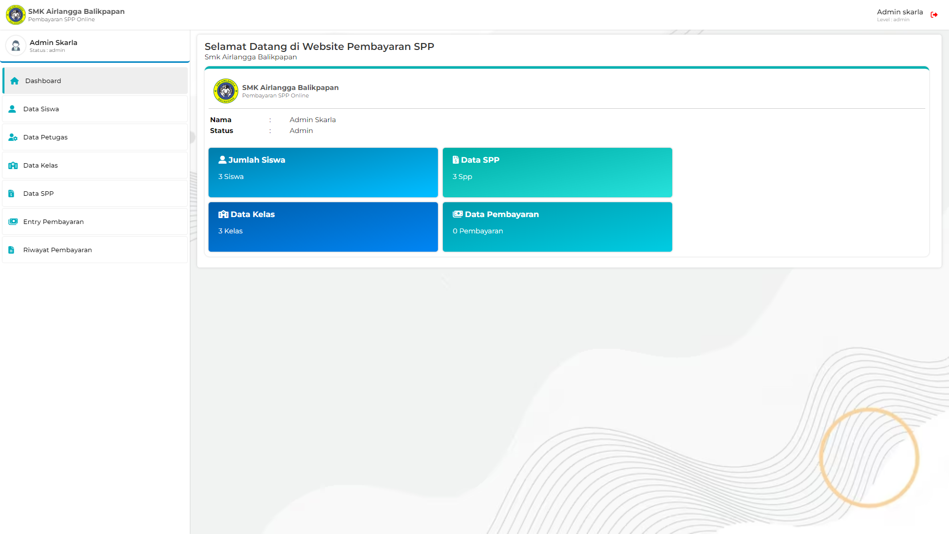 Website Pembayaran SPP